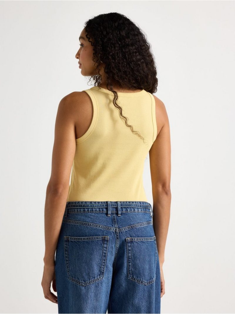 Ribbed tank top - 3010356-9694