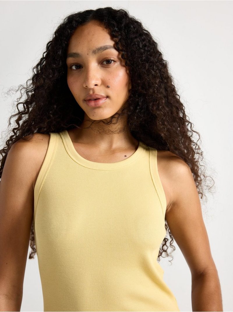 Ribbed tank top - 3010356-9694