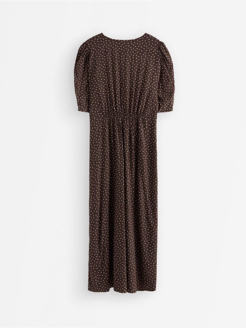 Midi dress with puff sleeves - 3010400-1863