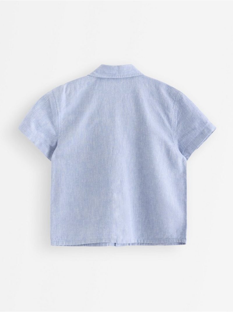 Short-sleeved shirt in linen blend - 3010505-1141