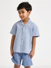 Short-sleeved shirt in linen blend - 3010505-1141