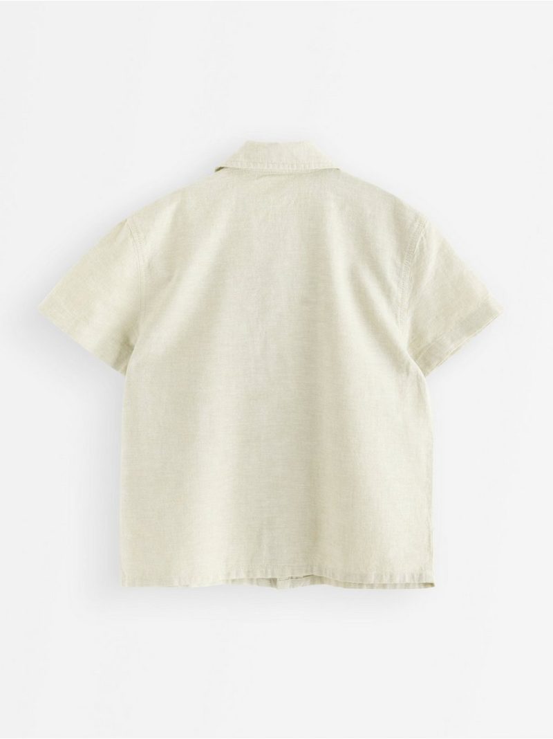 Short-sleeved shirt in linen blend - 3010505-2415