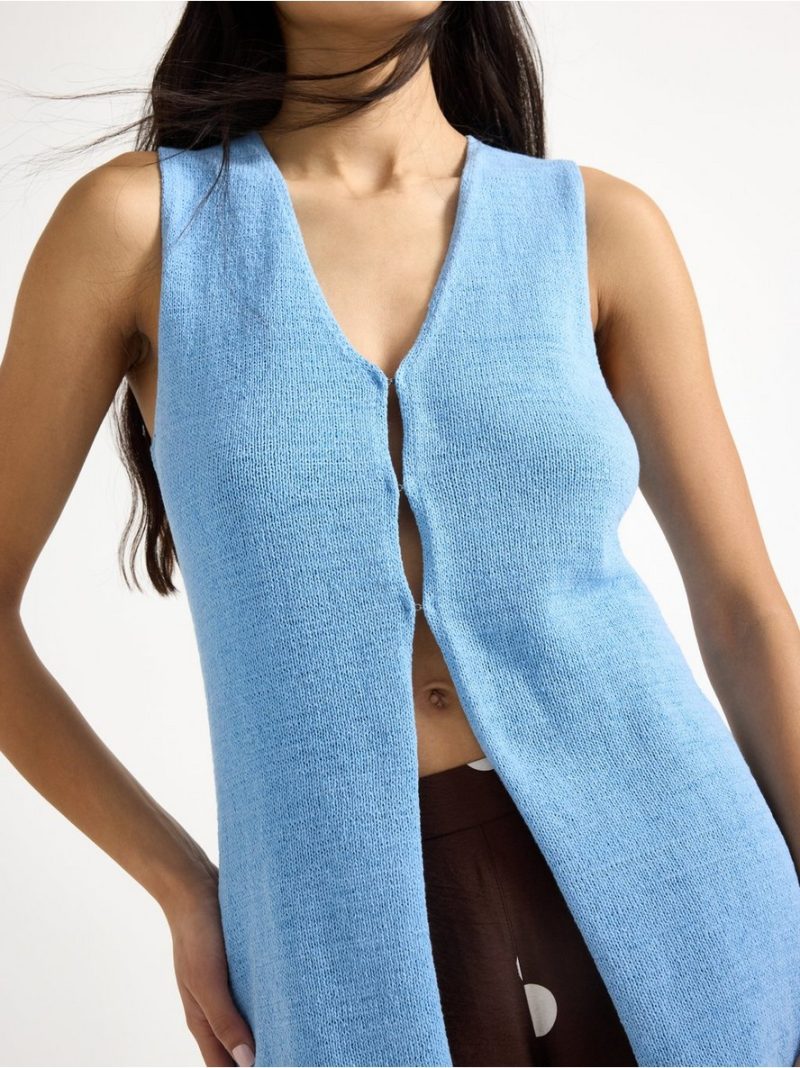 Fine-knit vest - 3010507-7278