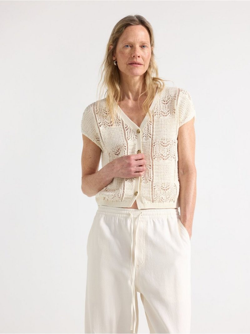 Sleeveless cardigan - 3010530-1418
