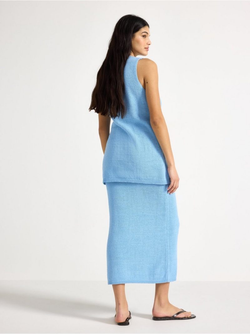 Knitted midi skirt - 3010597-7278