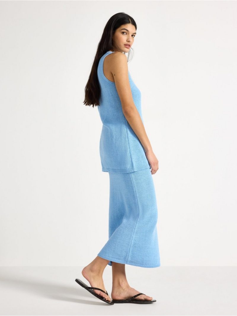 Knitted midi skirt - 3010597-7278