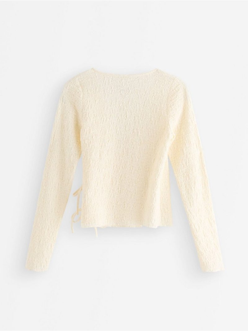 Long-sleeved wrap top - 3010667-7862