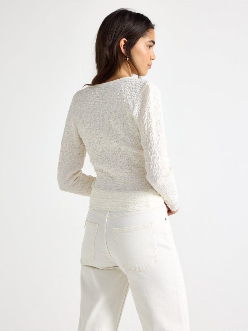 Long-sleeved wrap top - 3010667-7862