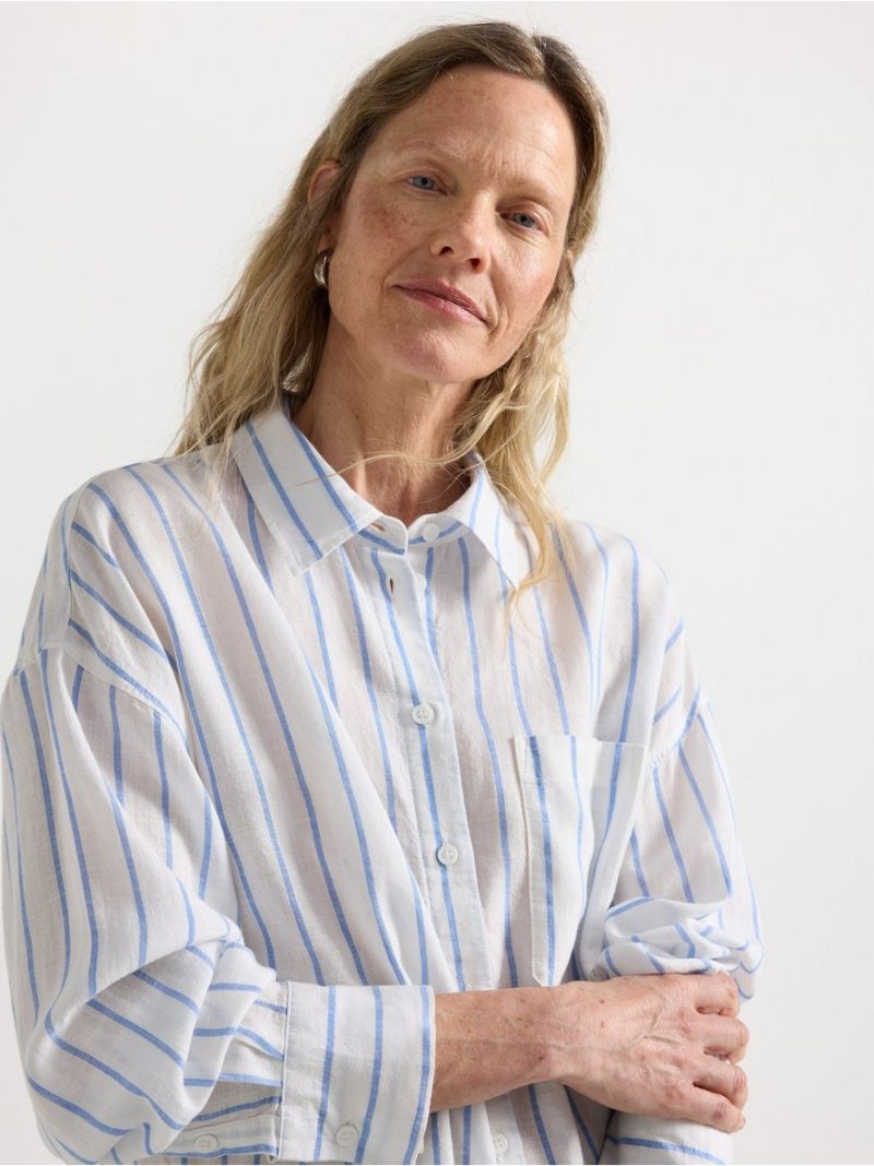 Shirt in linen blend - 3010721-300
