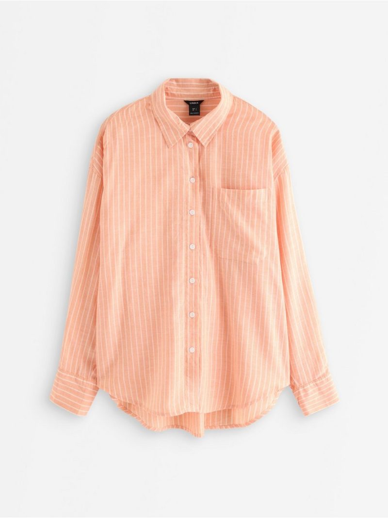 Shirt in linen blend - 3010721-7875