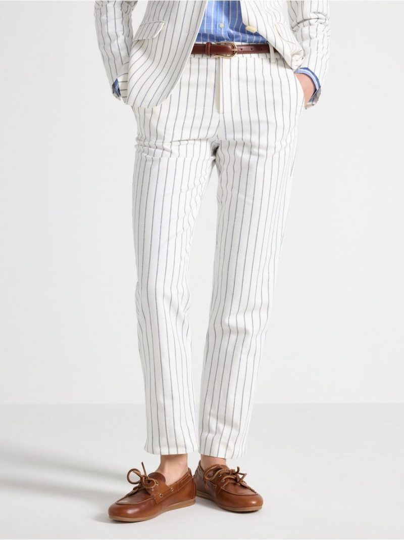 Trousers in linen blend - 3010729-300