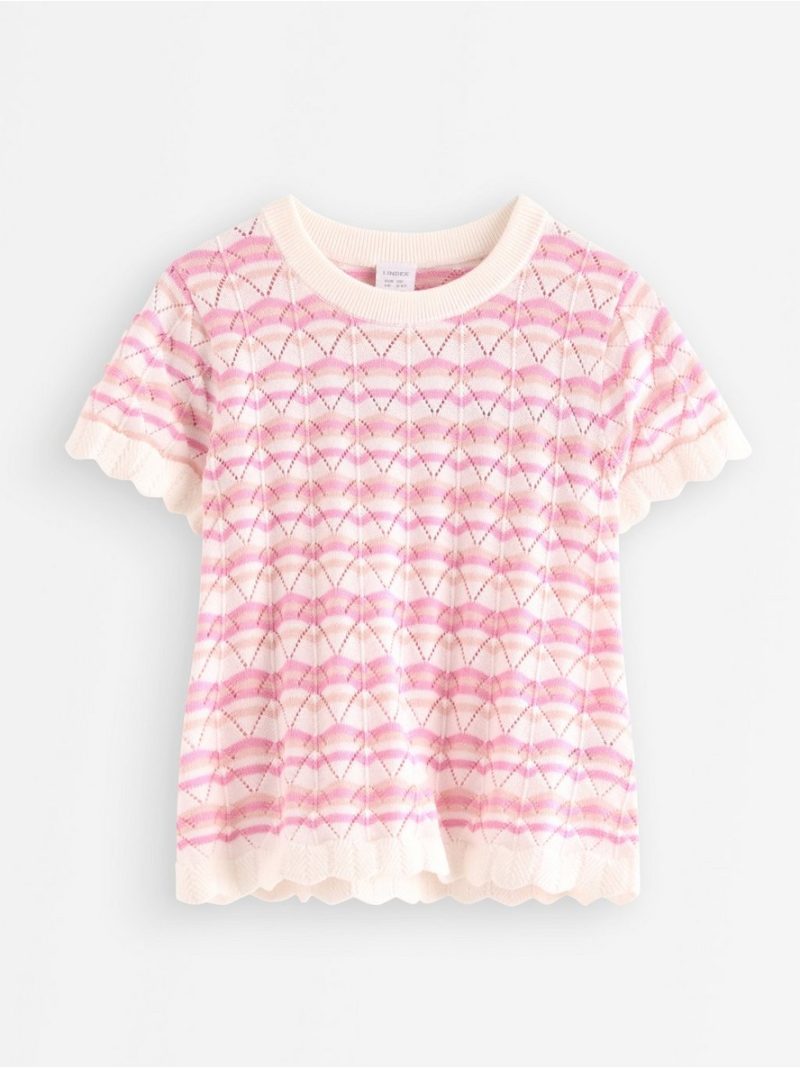 - Pattern-knit top with short sleeve Pattern-knit top with short sleeve - 3010756-325