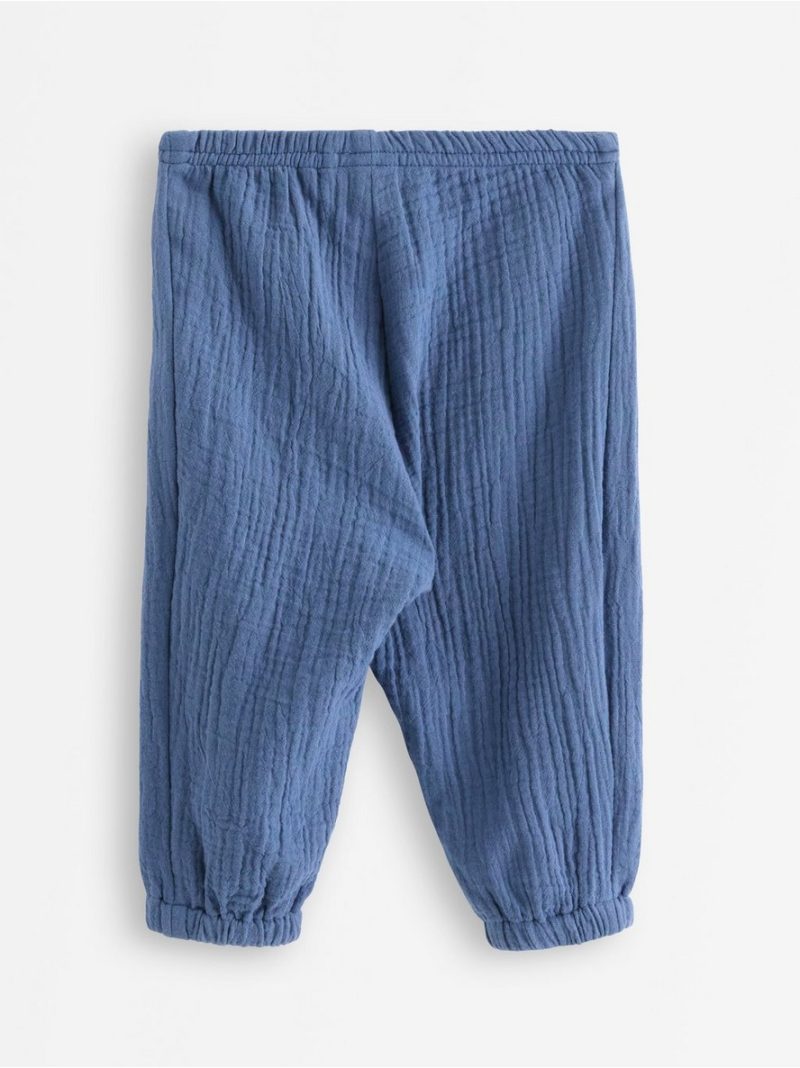 Trousers in cotton gauze - 3010761-9392