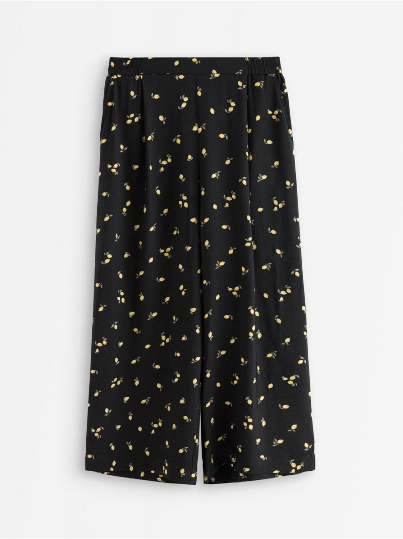 WIDE cropped trousers - 3010784-80
