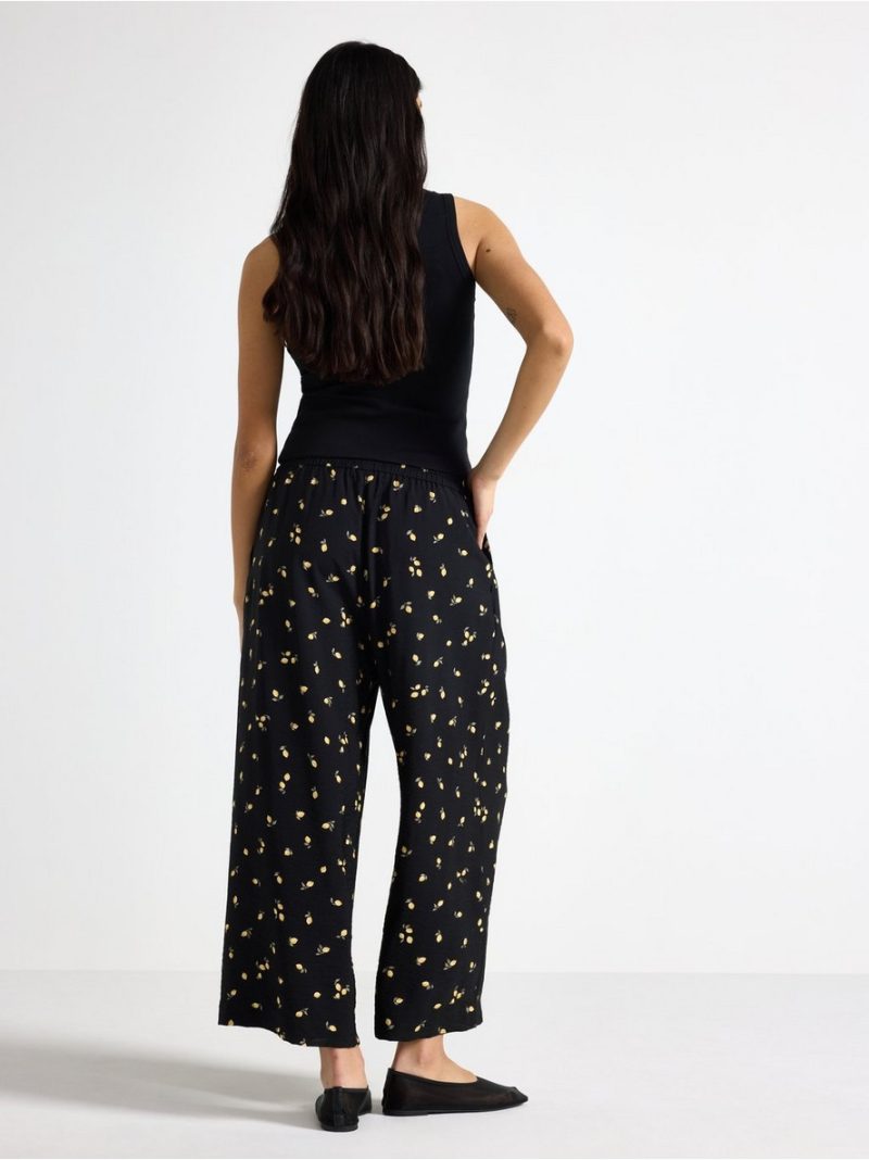 WIDE cropped trousers - 3010784-80