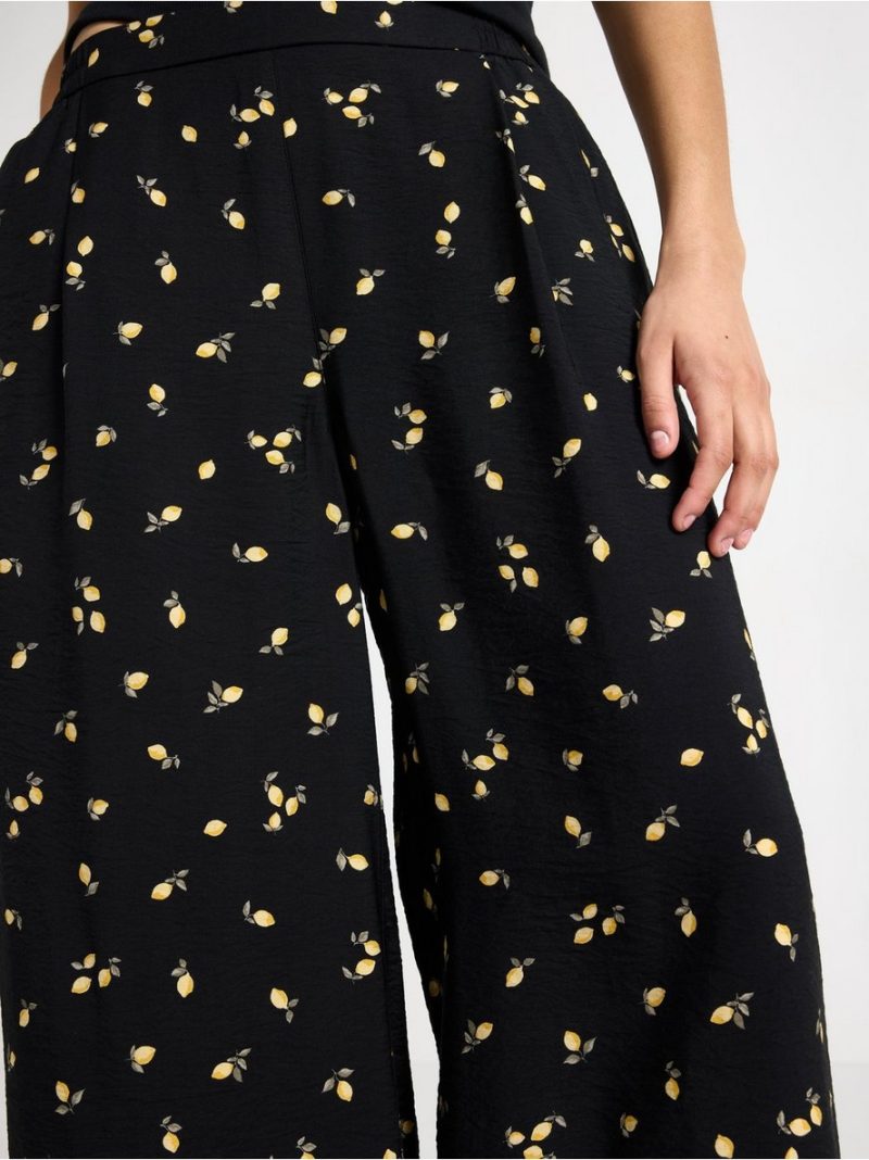 WIDE cropped trousers - 3010784-80