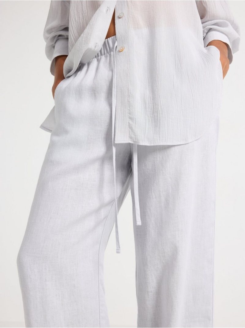 STRAIGHT Bella linen trousers - 3010800-6952