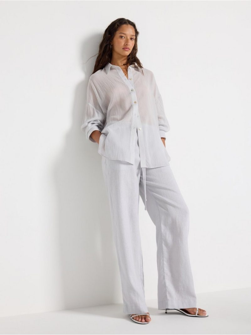 STRAIGHT Bella linen trousers - 3010800-6952