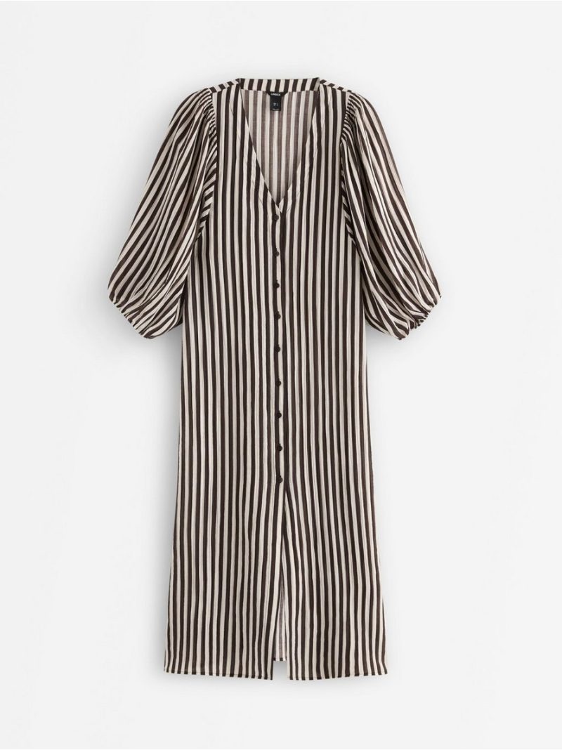 Long-sleeved midi dress - 3010816-8117