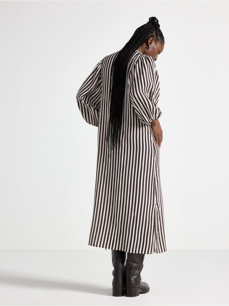 Long-sleeved midi dress - 3010816-8117