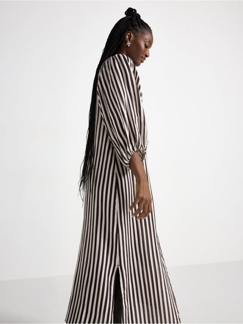 Long-sleeved midi dress - 3010816-8117