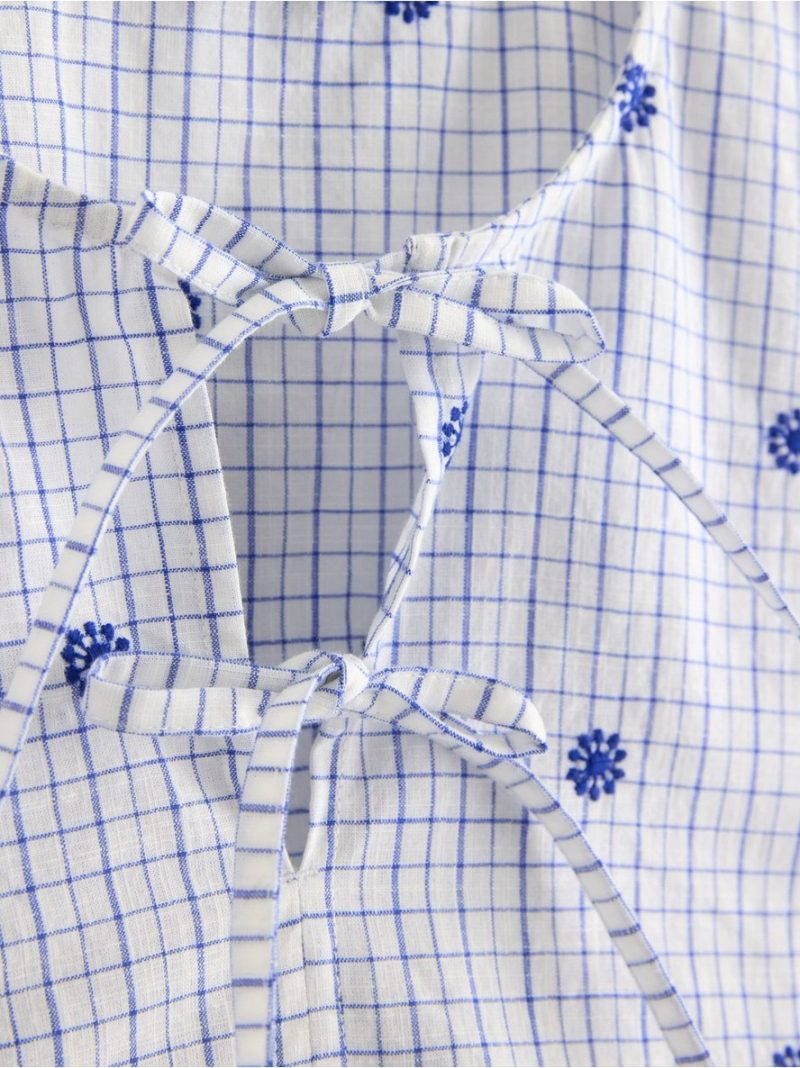 Blouse with tie details - 3010838-7343
