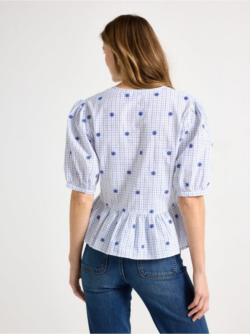 Blouse with tie details - 3010838-7343