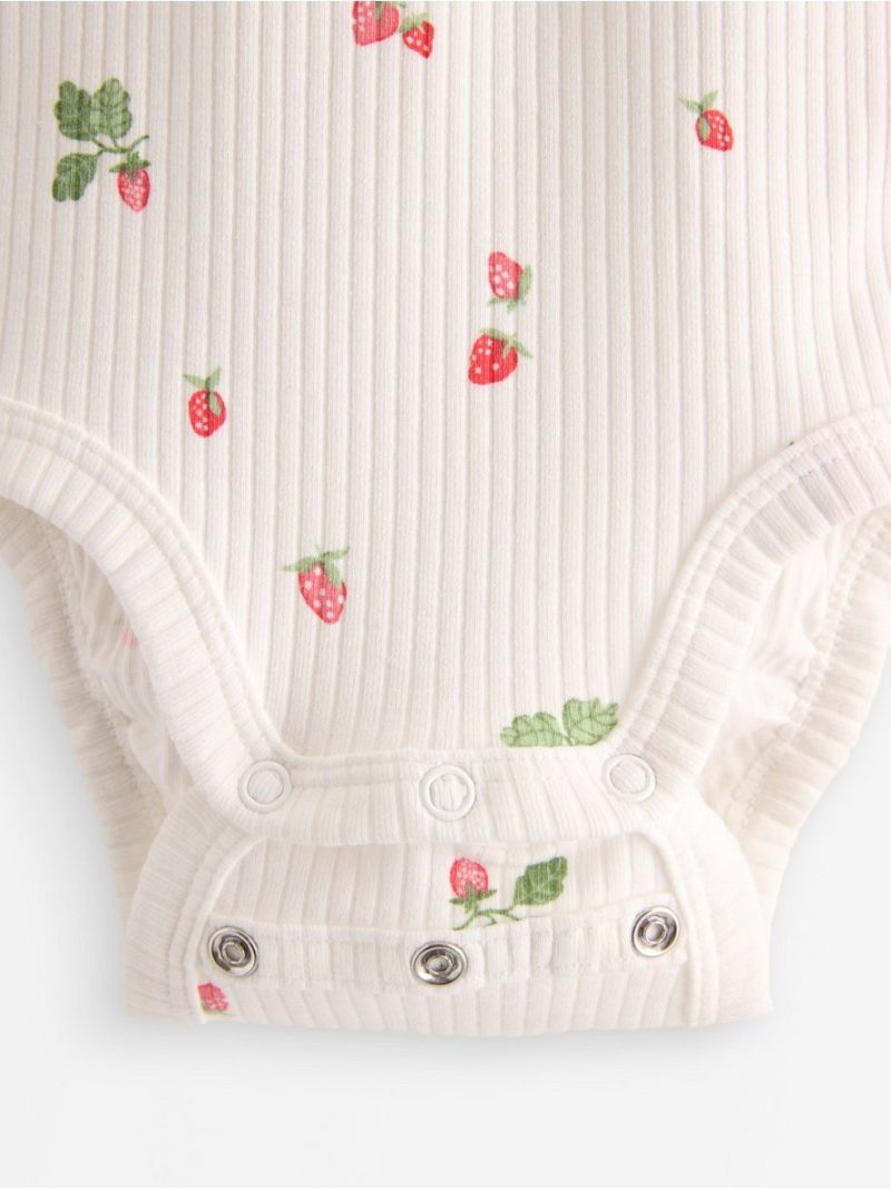 Ribbed bodysuit with short sleeve - 3010951-325