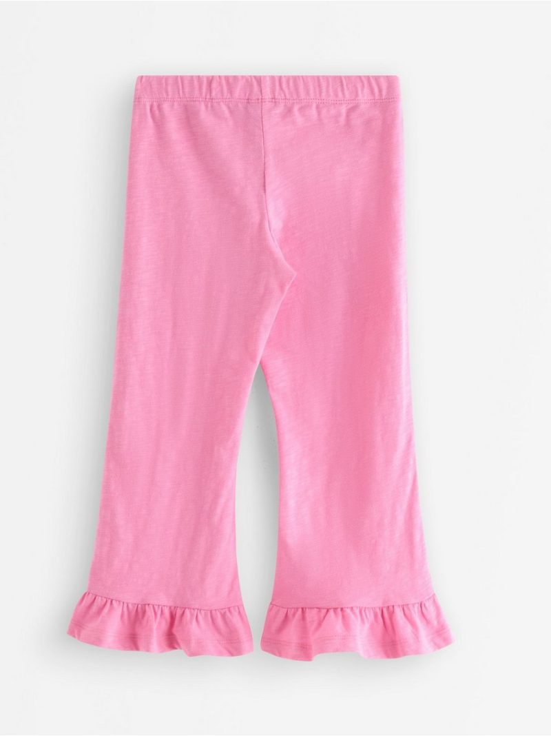 Flared trousers with frills - 3010963-3644