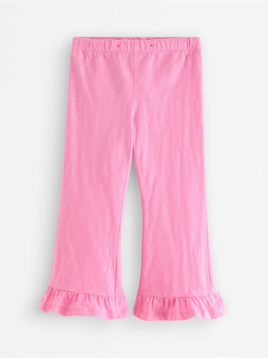 Flared trousers with frills - 3010963-3644