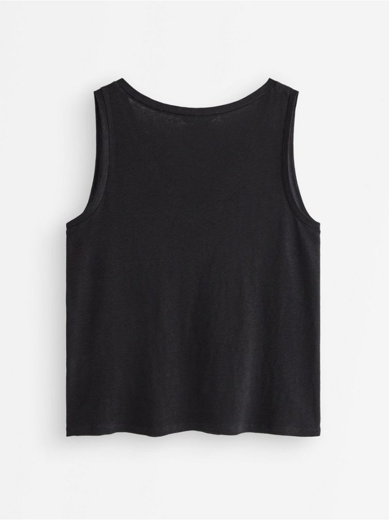 Tank top in linen blend - 3010982-80