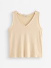 Tank top in linen blend - 3010982-8671