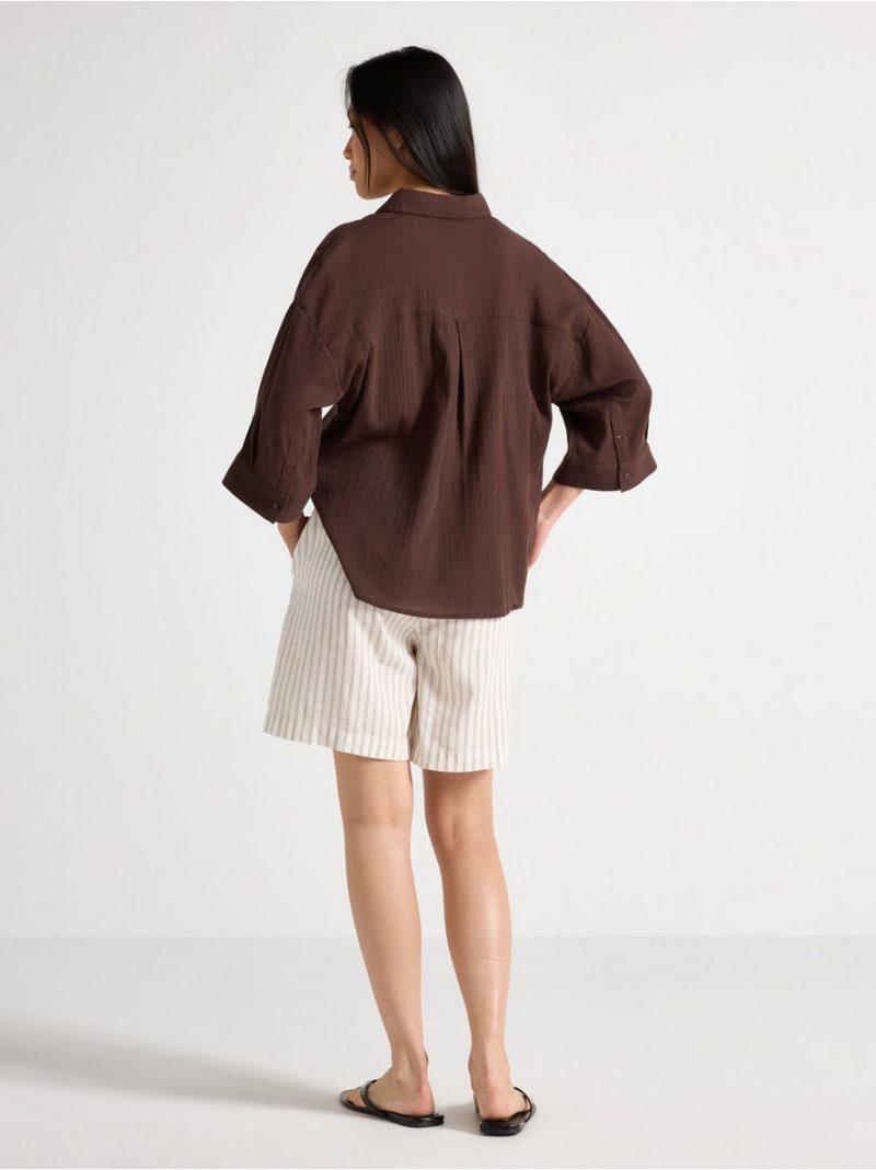 Shorts in linen blend - 3011072-7862