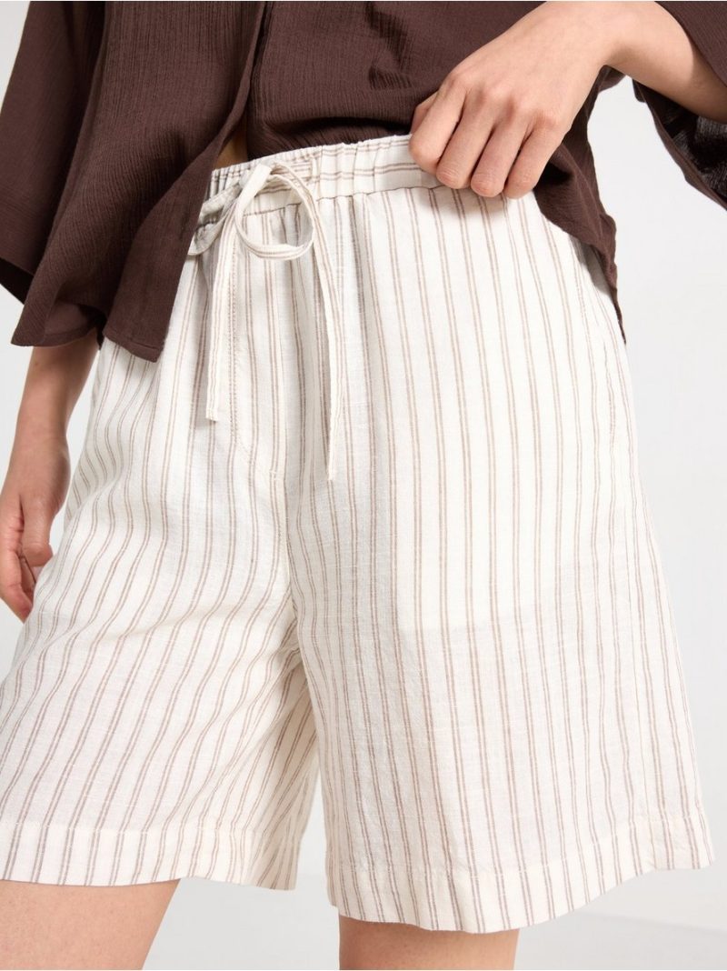 Shorts in linen blend - 3011072-7862