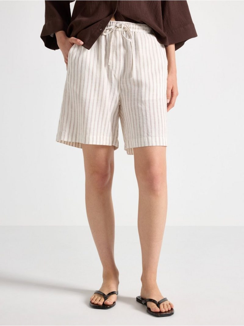 Shorts in linen blend - 3011072-7862