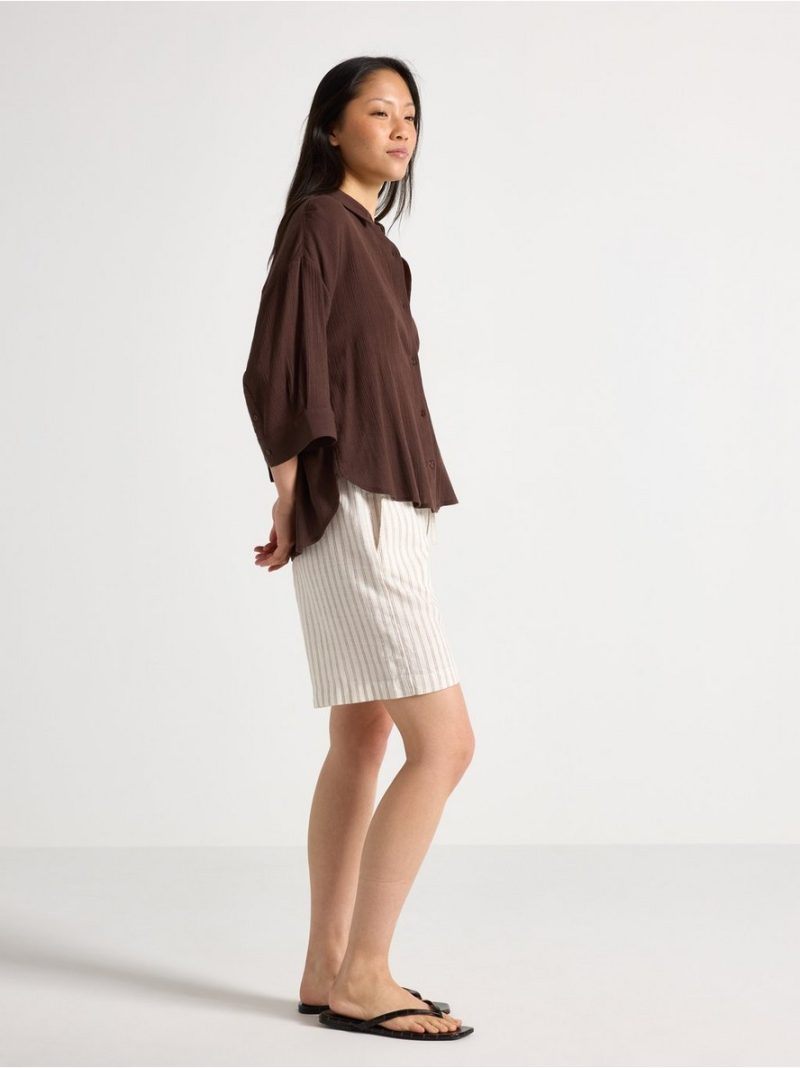 Shorts in linen blend - 3011072-7862