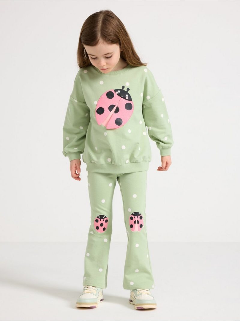Leggings with patches on the knees - 3011081-9567