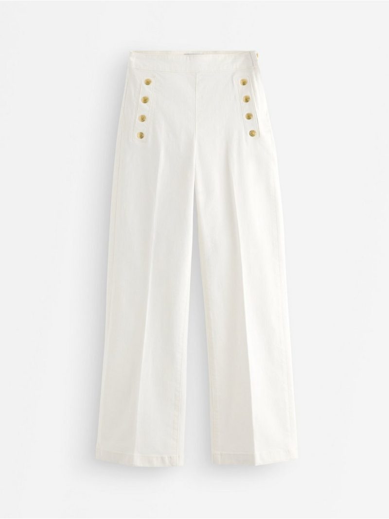Wide trousers with cropped length - 3011105-300