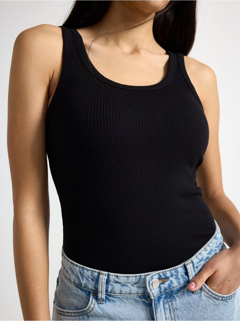 Ribbed tank top - 3011169-80