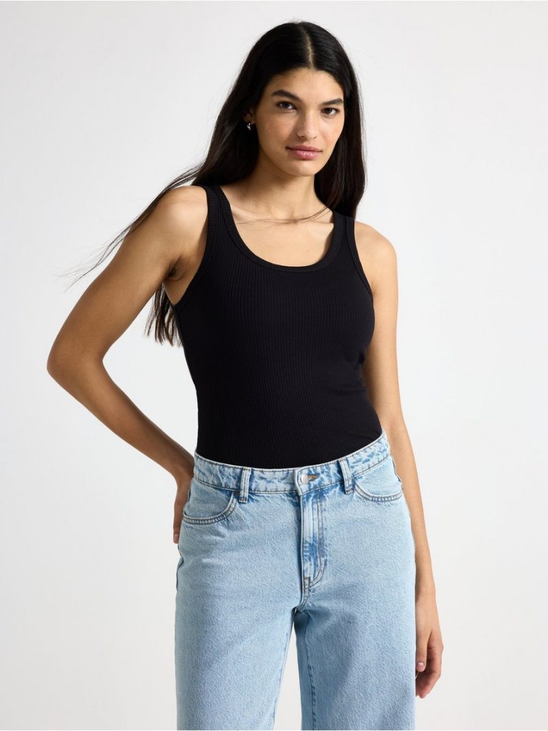 Ribbed tank top - 3011169-80