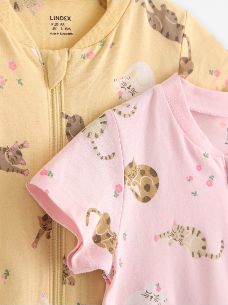 2-pack pyjama rompers - 3011206-1877