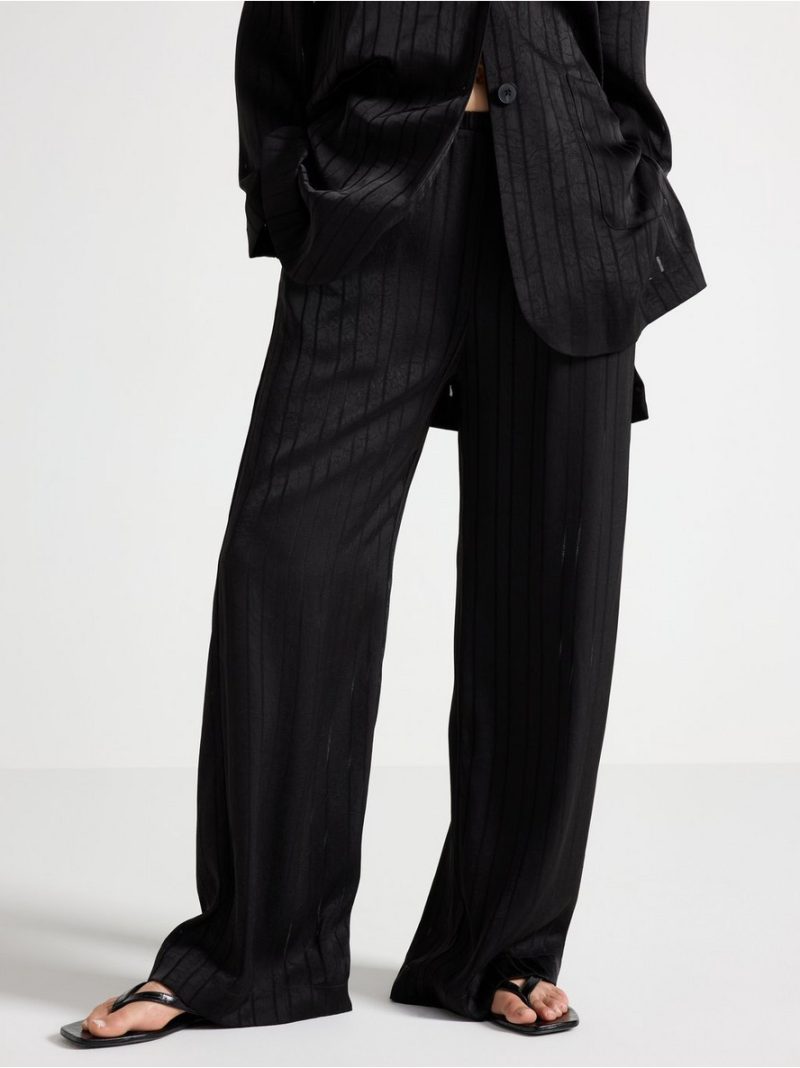 WIDE  trousers in satin - 3011411-80