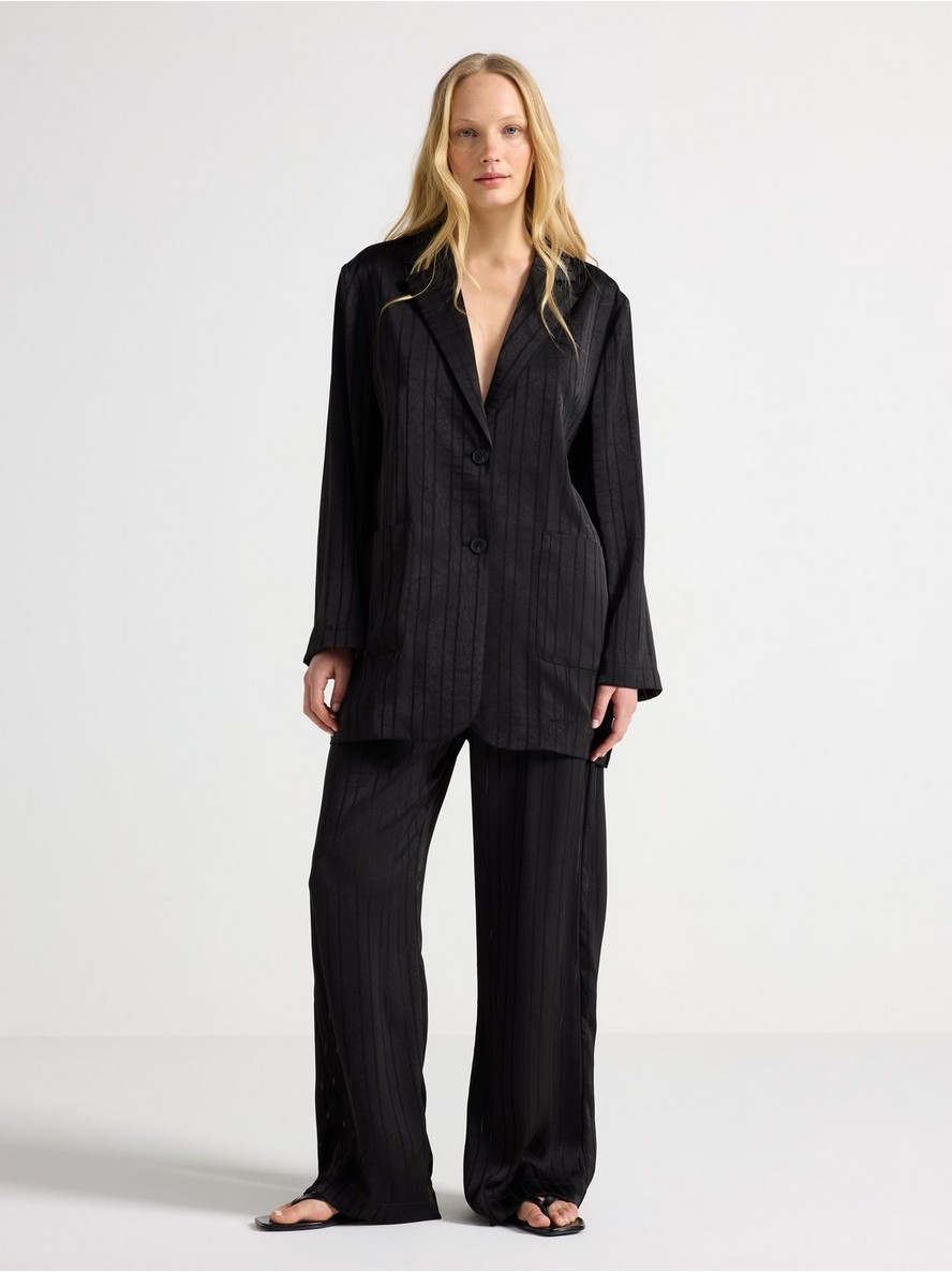WIDE trousers in satin - 3011411-80