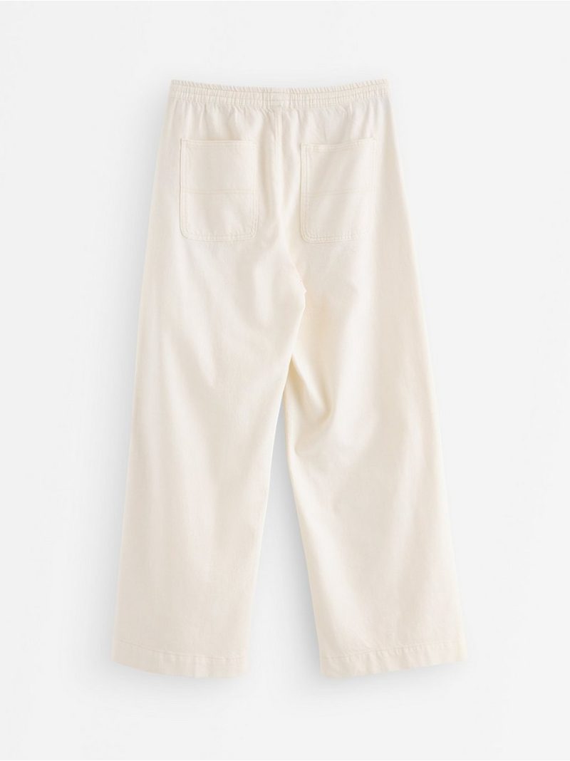 WIDE trousers with elastic waist - 3011413-7862