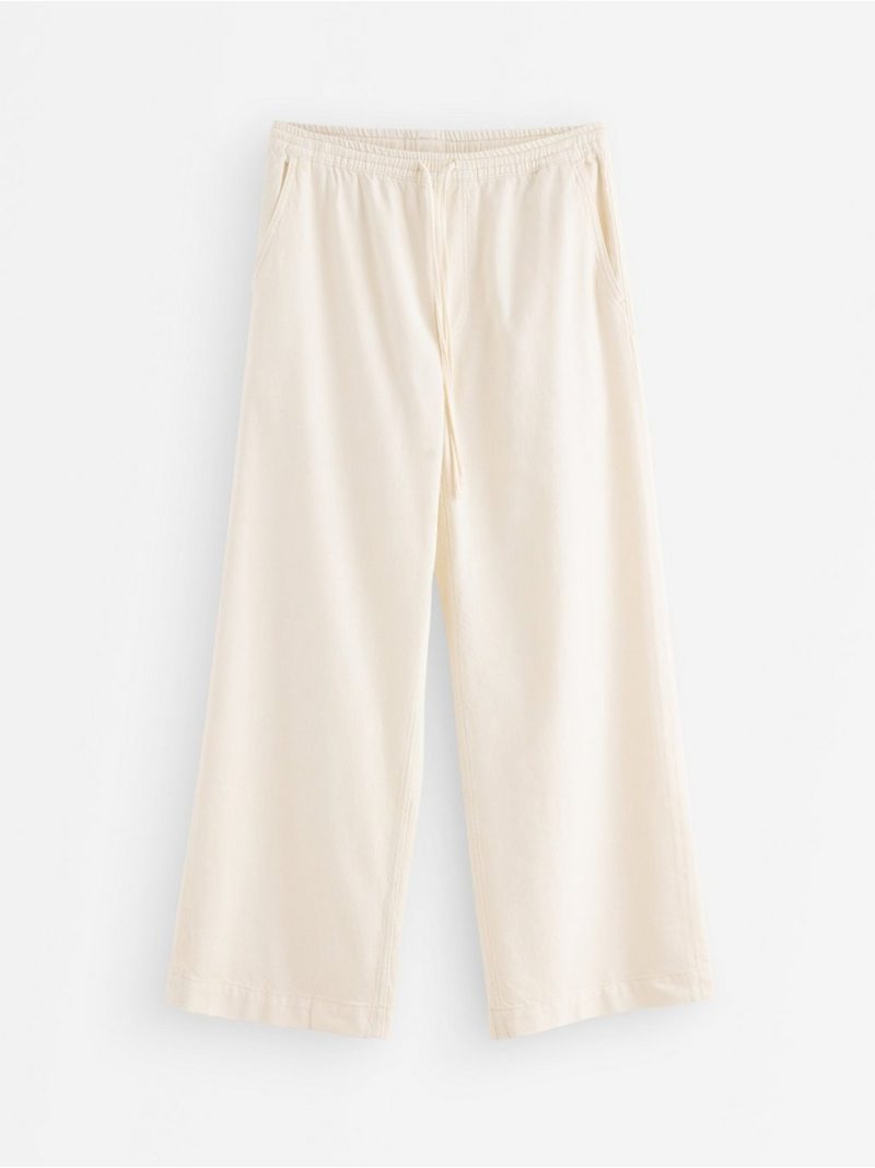 WIDE trousers with elastic waist - 3011413-7862