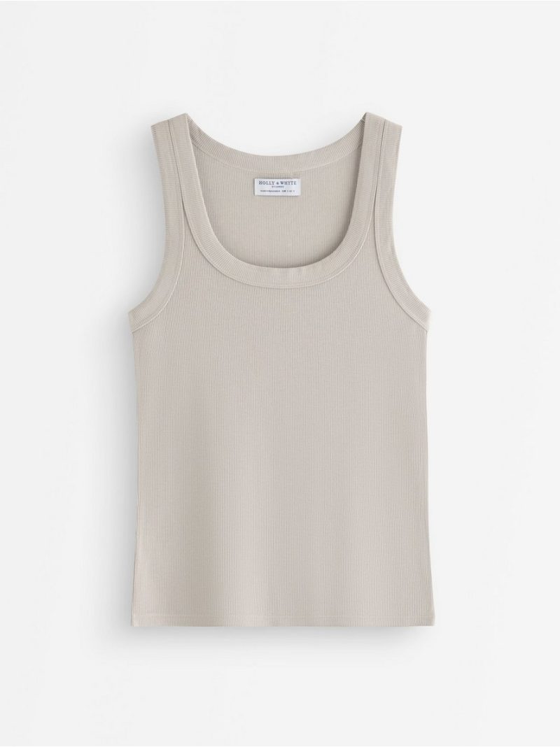 Ribbed tank top - 3011464-4344