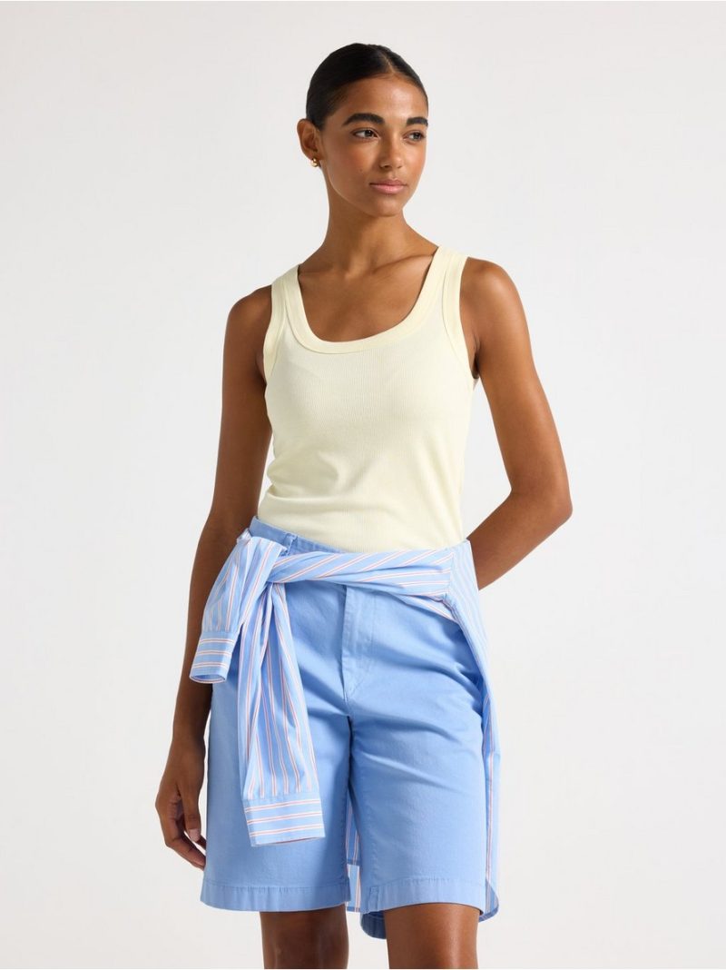 Ribbed tank top - 3011464-9655