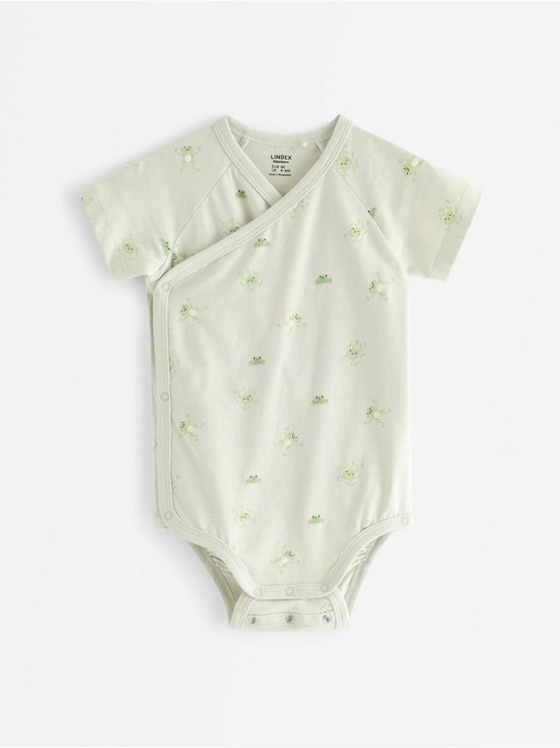 Short-sleeved wrap bodysuit - 3011532-1326