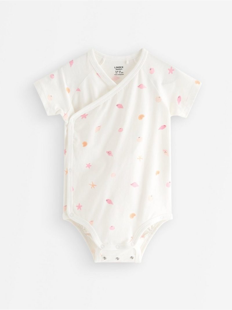 - Short-sleeved wrap bodysuit Short-sleeved wrap bodysuit - 3011532-325