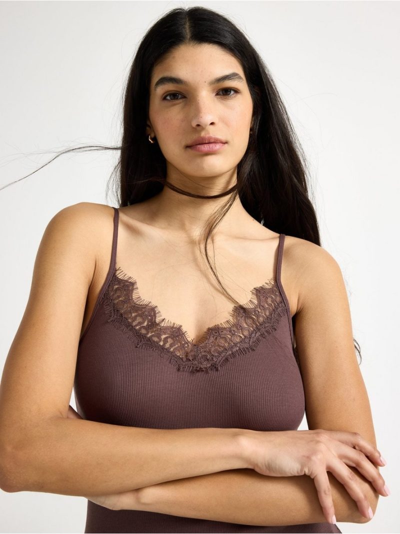 Camisole with lace - 3011577-5290